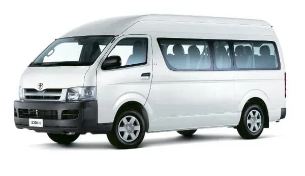 Spacious 10-seater van for group tours